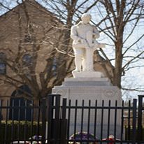 church-3 Priceville Cenotaph outside former St. Columba's United Church
