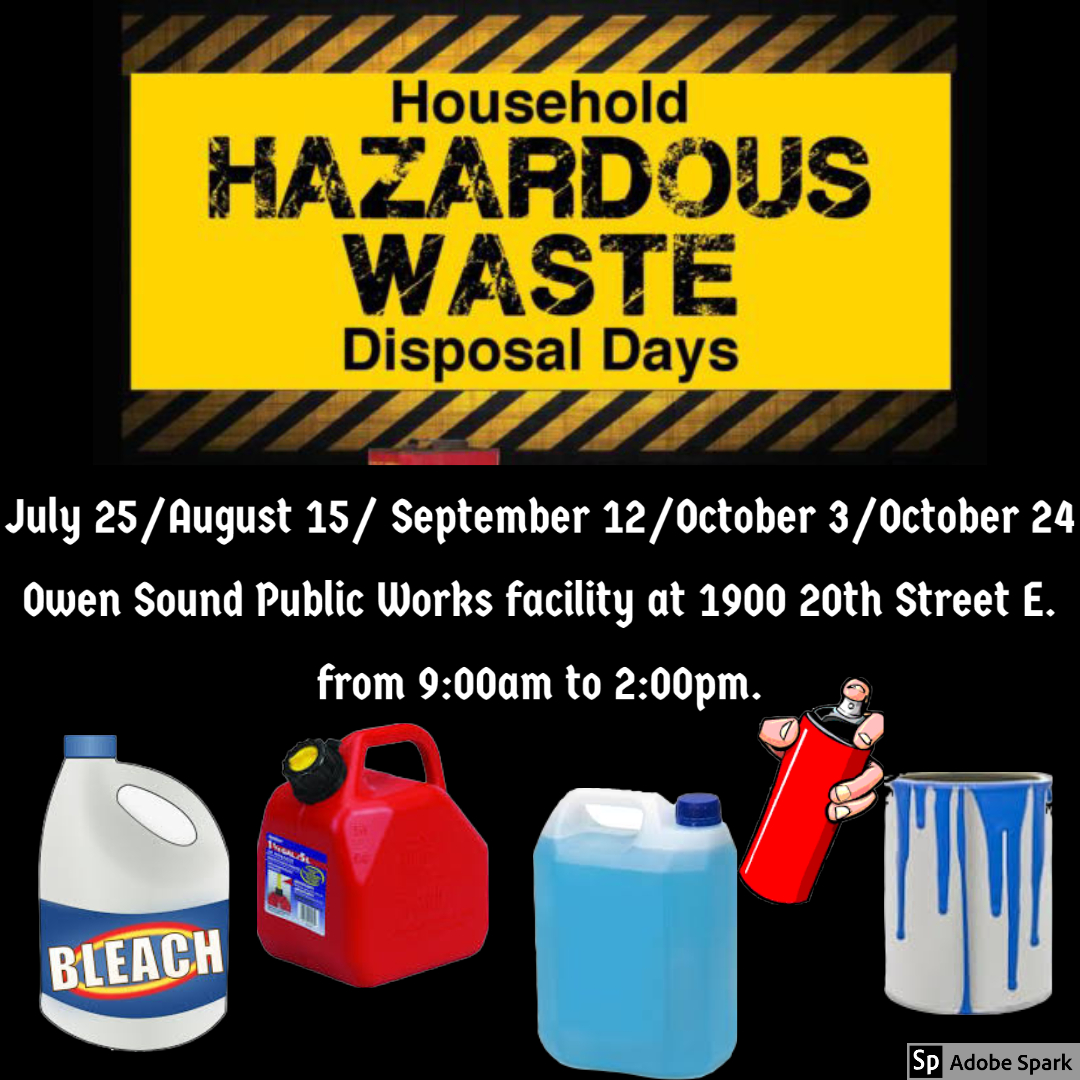 Household Hazardous Waste Disposal Days In September & October